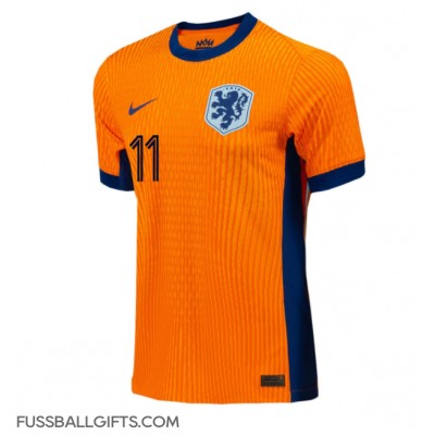 Niederlande Cody Gakpo #11 Fußballbekleidung Heimtrikot EM 2024 Kurzarm Niederlande Cody Gakpo #11 Fußballbekleidung Heimtrikot EM 2024 Kurzarm